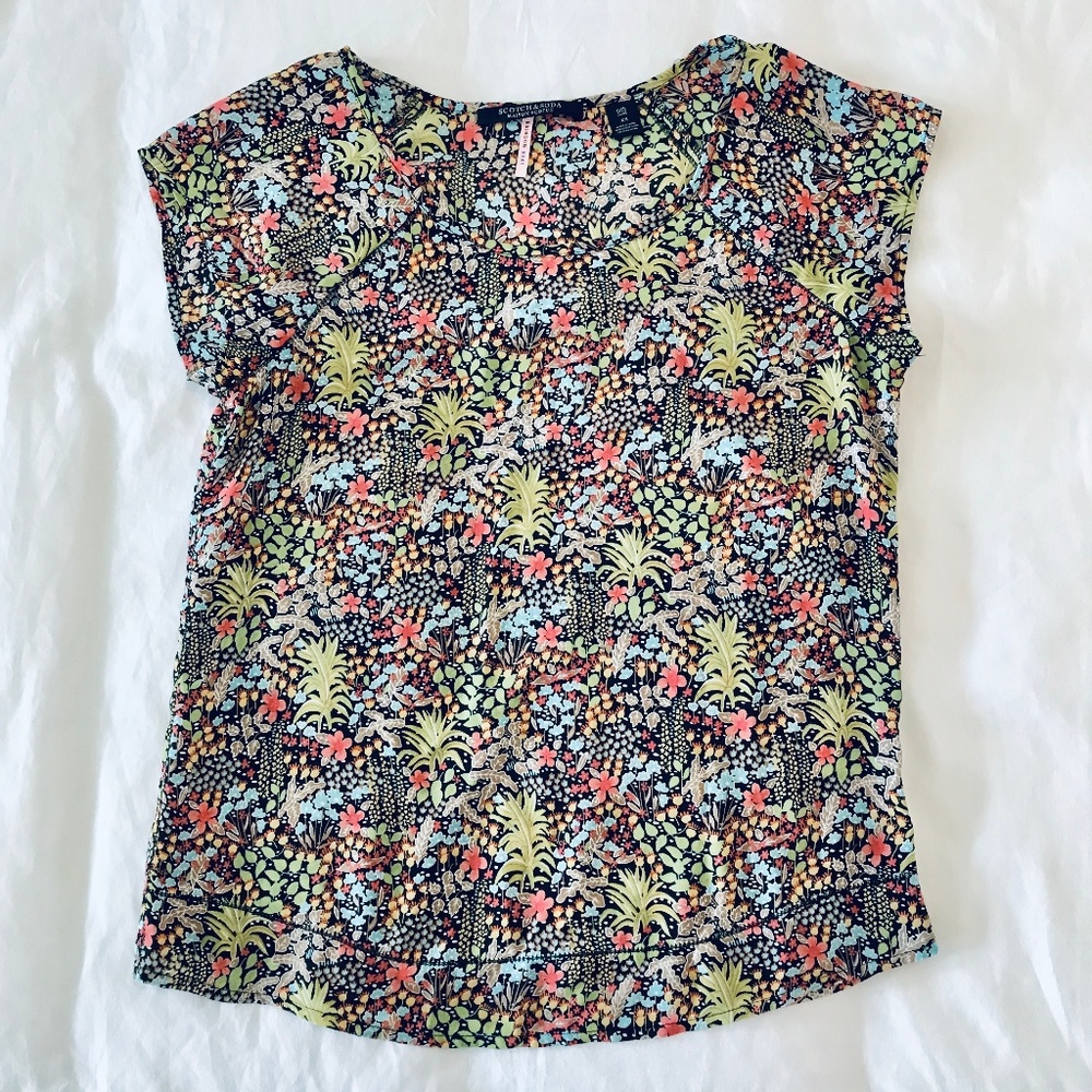 Scotch & soda floral blouse
